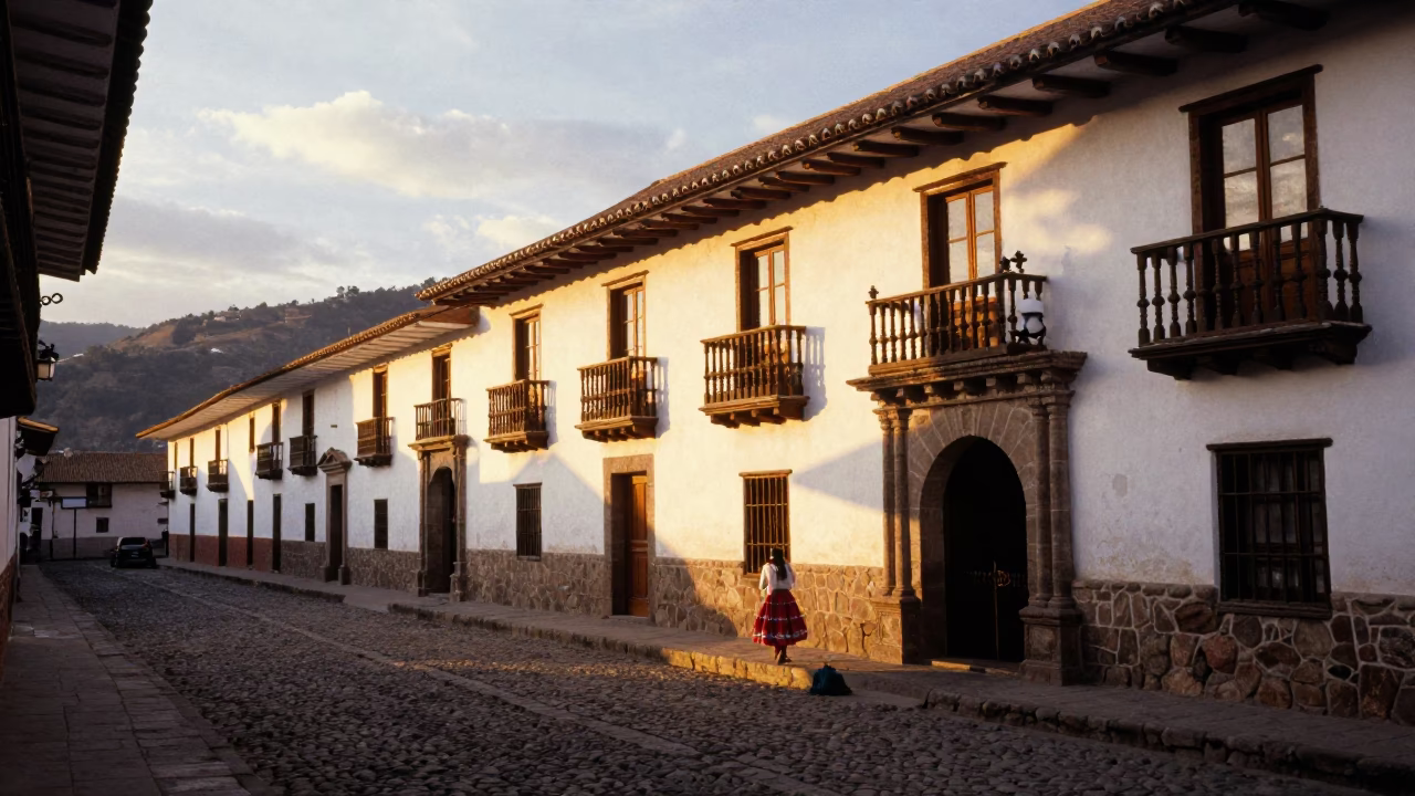 Dawn Light in Cusco at First Light Of Dawn in in Cusco, Peru