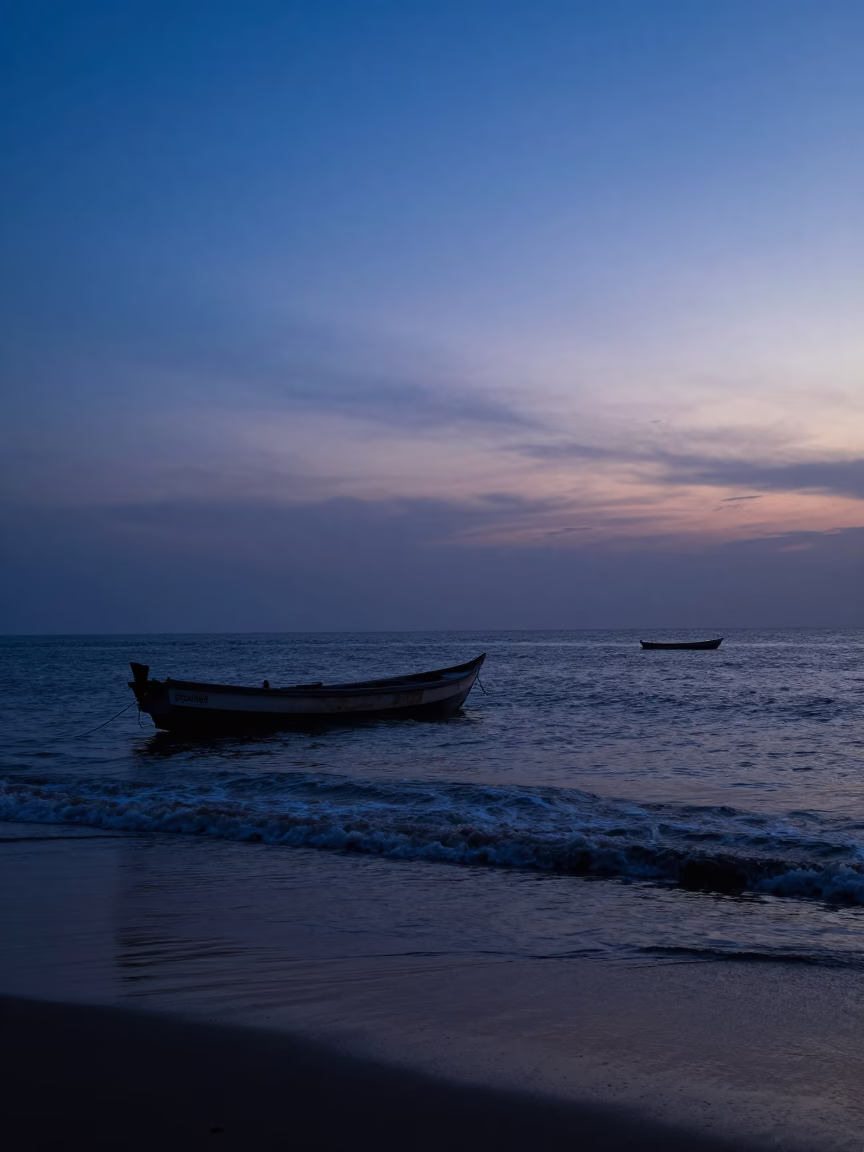 Dawn Light in Dakar at The Still Hours Before Dawn Light in in Dakar, Senegal