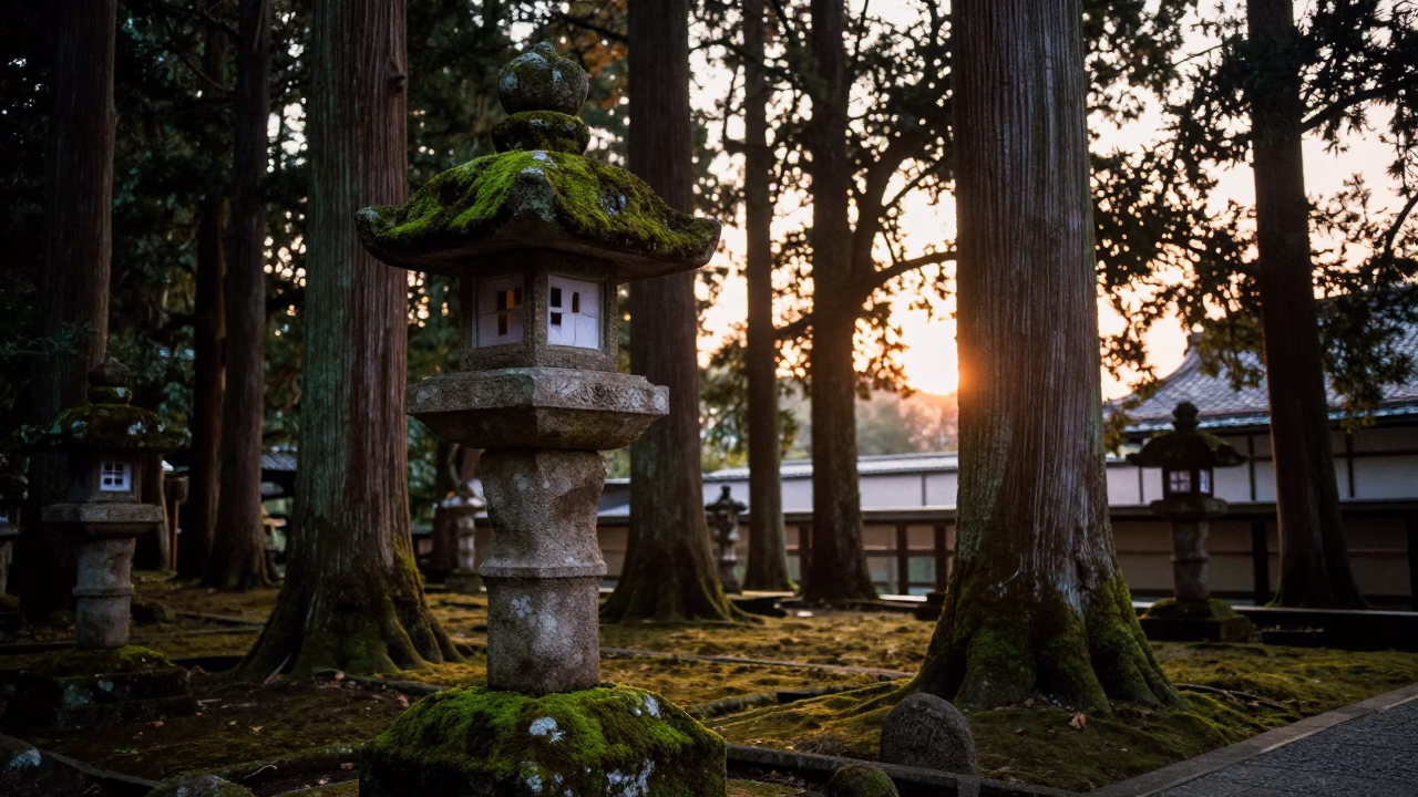 Dawn Light in Kyoto at First Light Of Dawn in in Kyoto, Japan