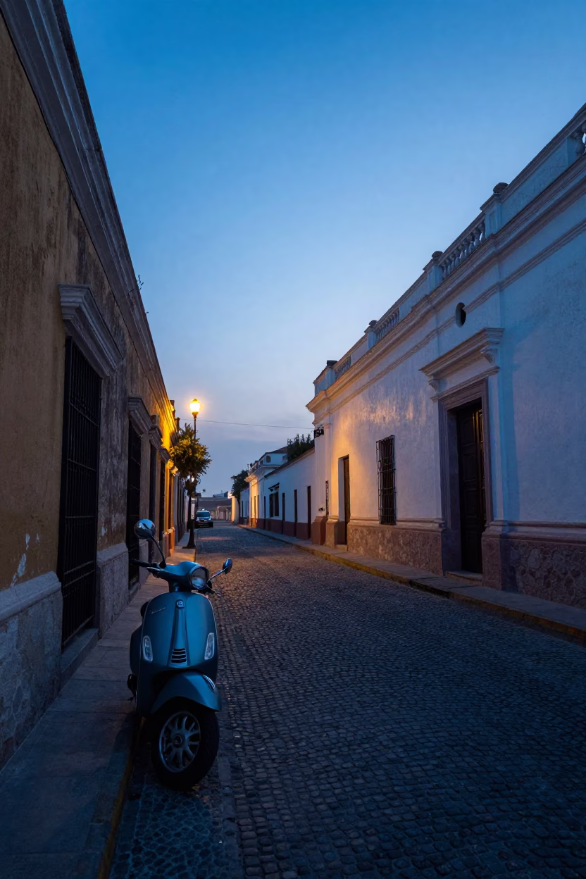 Dawn Light in Lima at First Light Of Dawn in in Lima, Peru