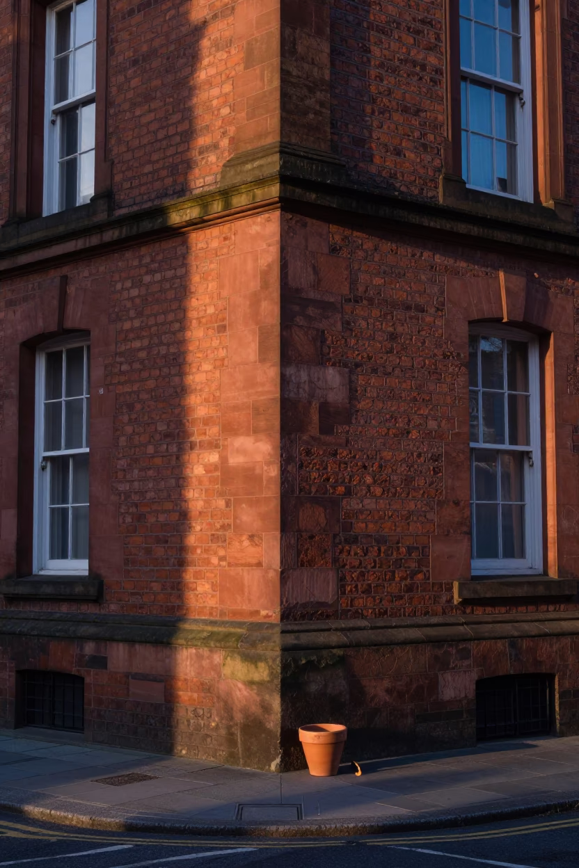 Dawn Light in Liverpool at First Light Of Dawn in in Liverpool, United Kingdom