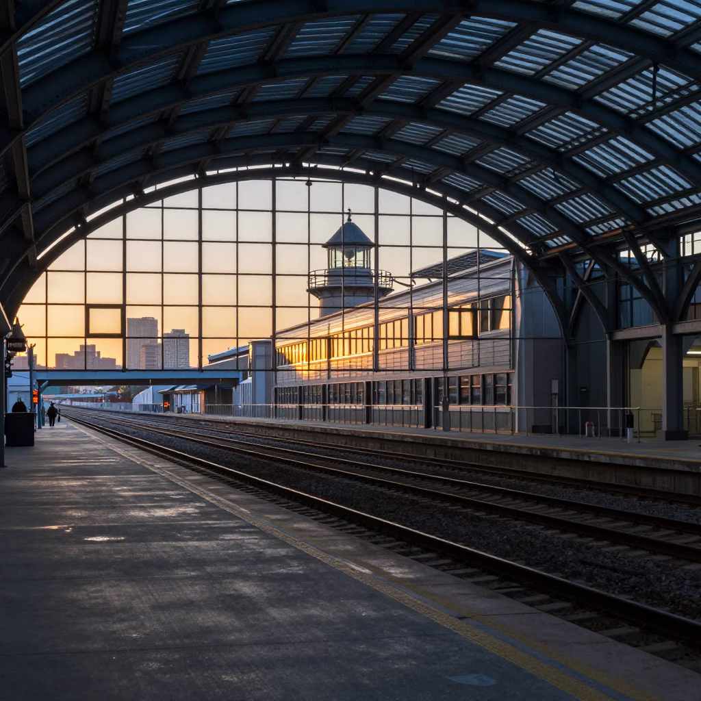 Dawn Light in Los Angeles at Nautical Dawn Light in in Los Angeles, California, United States