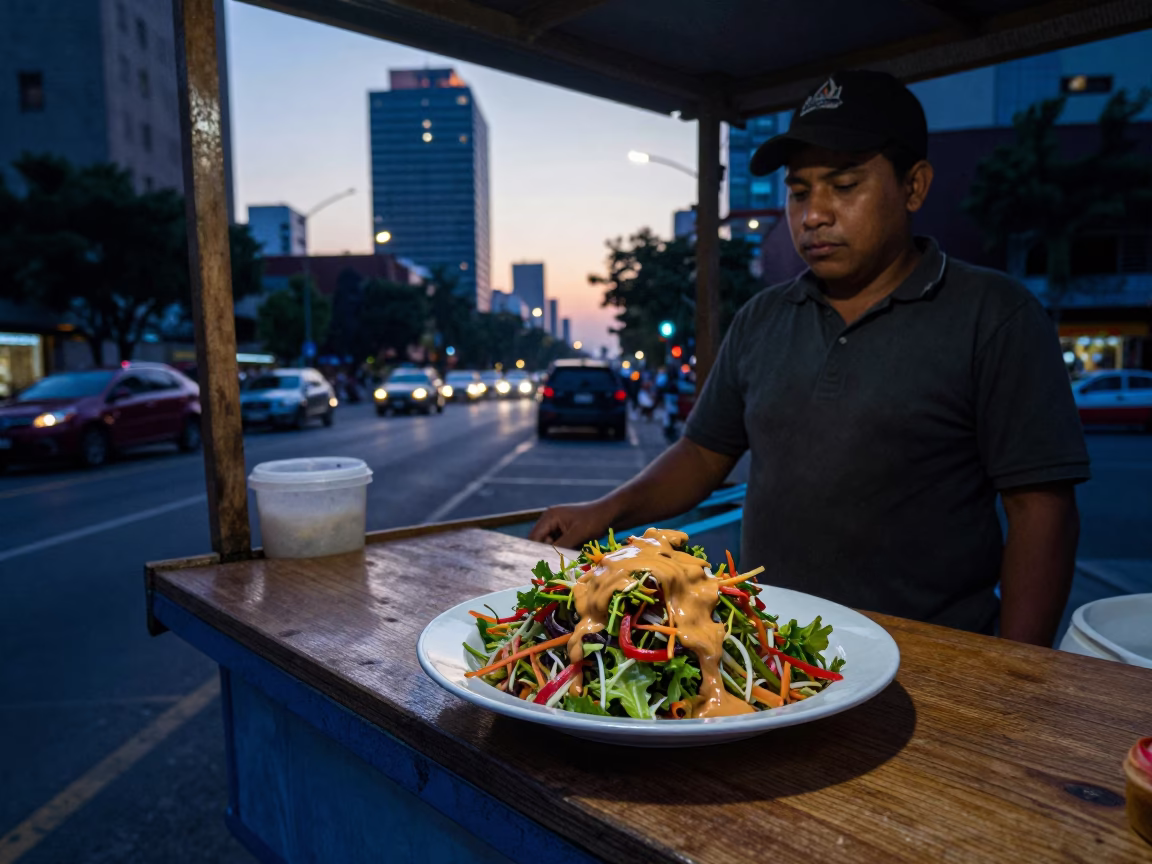 Dawn Light in Mexico City at First Light Of Dawn in in Mexico City, Mexico