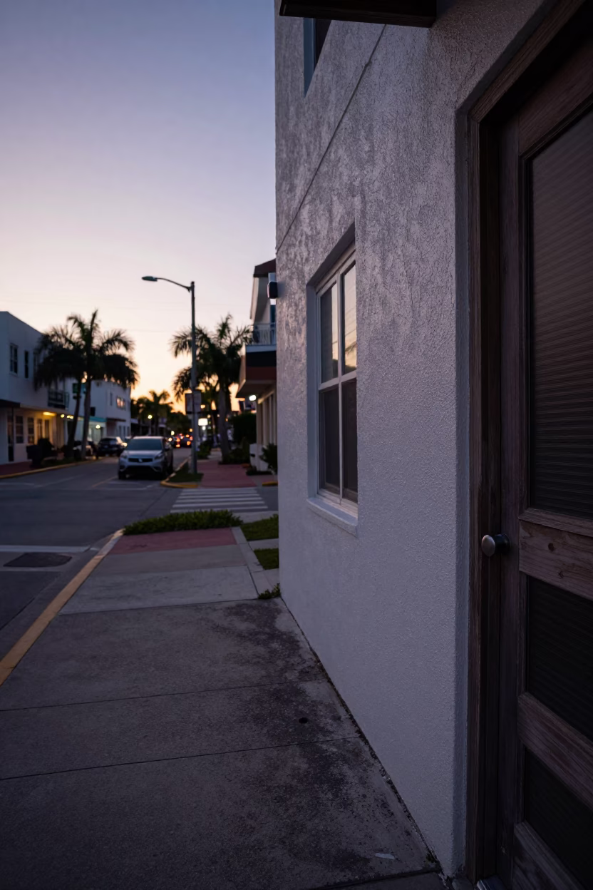 Dawn Light in Miami at First Light Of Dawn in in Miami, Florida, United States