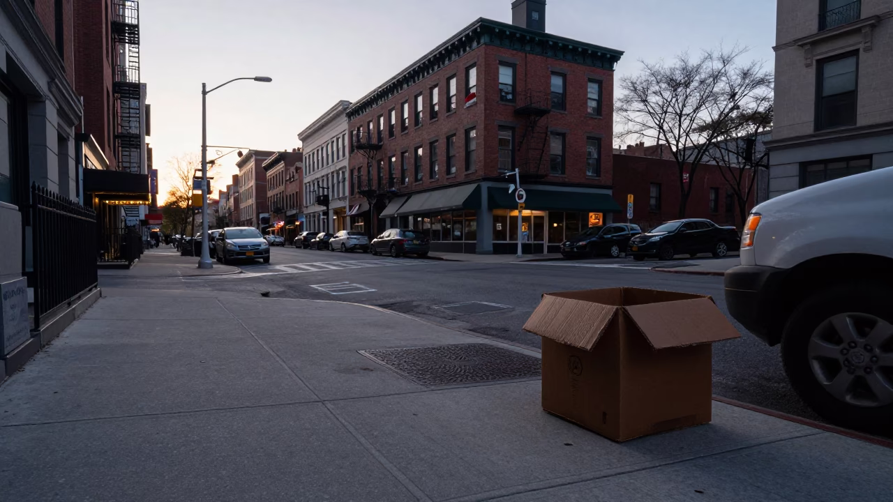 Dawn Light in New York at Sunrise Light in in New York, New York, United States