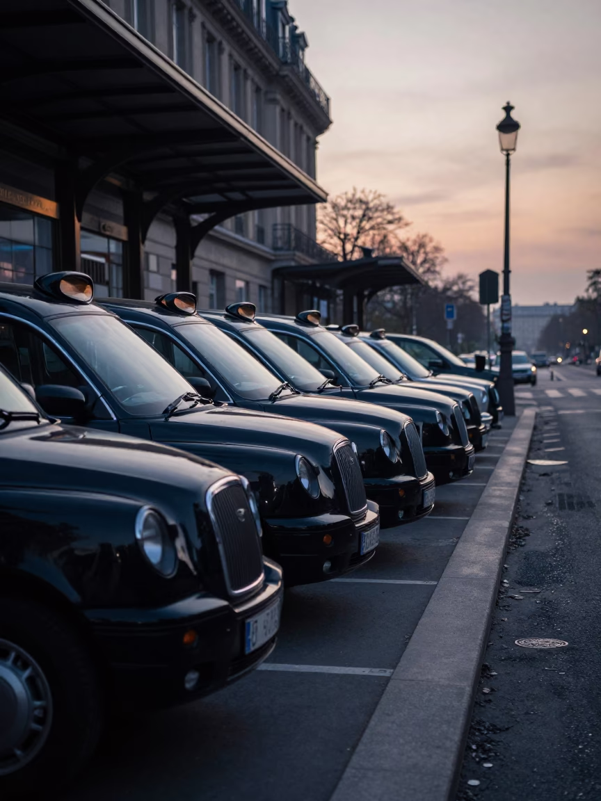 Dawn Light in Paris at Sunrise Light in in Paris, France