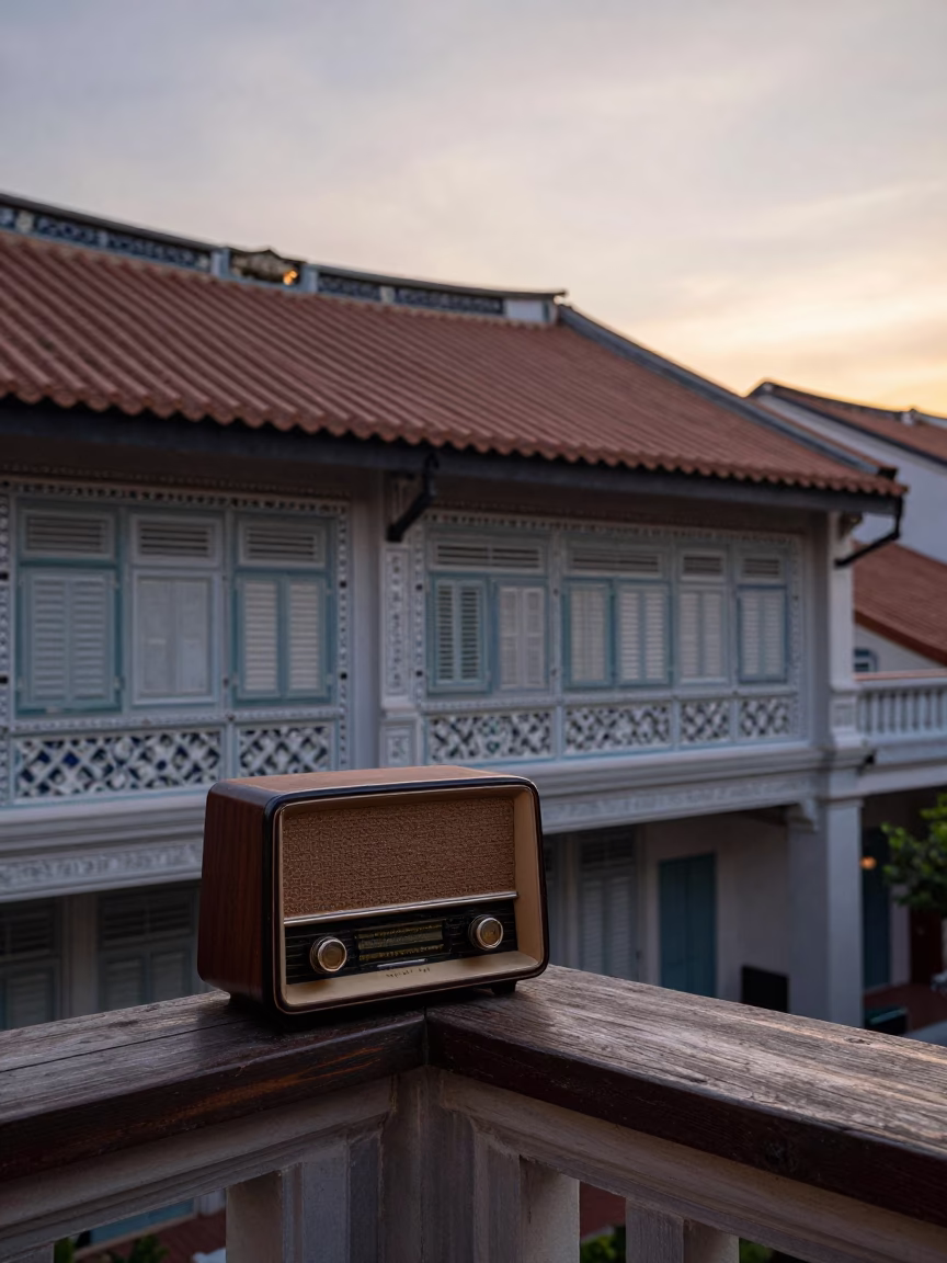 Dawn Light in Singapore at First Light Of Dawn in in Singapore, Singapore