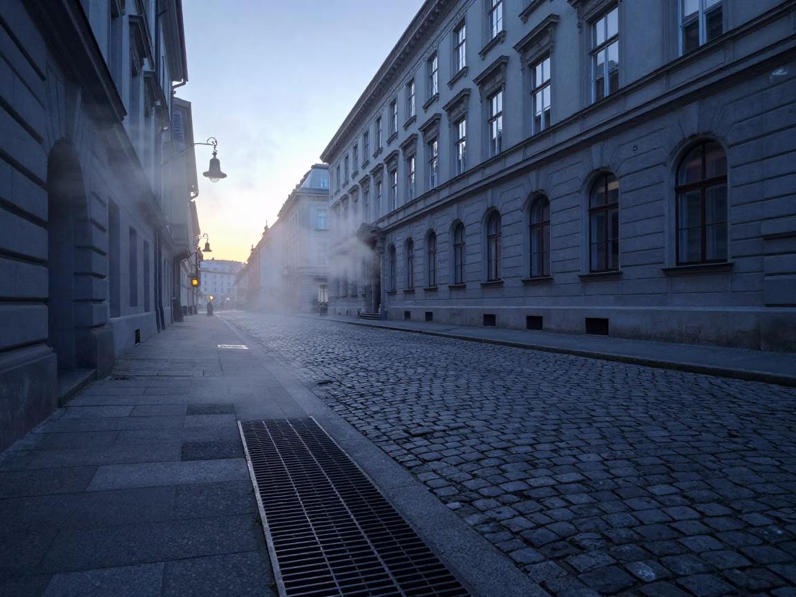 Dawn Light in Vienna at First Light Of Dawn in in Vienna, Austria