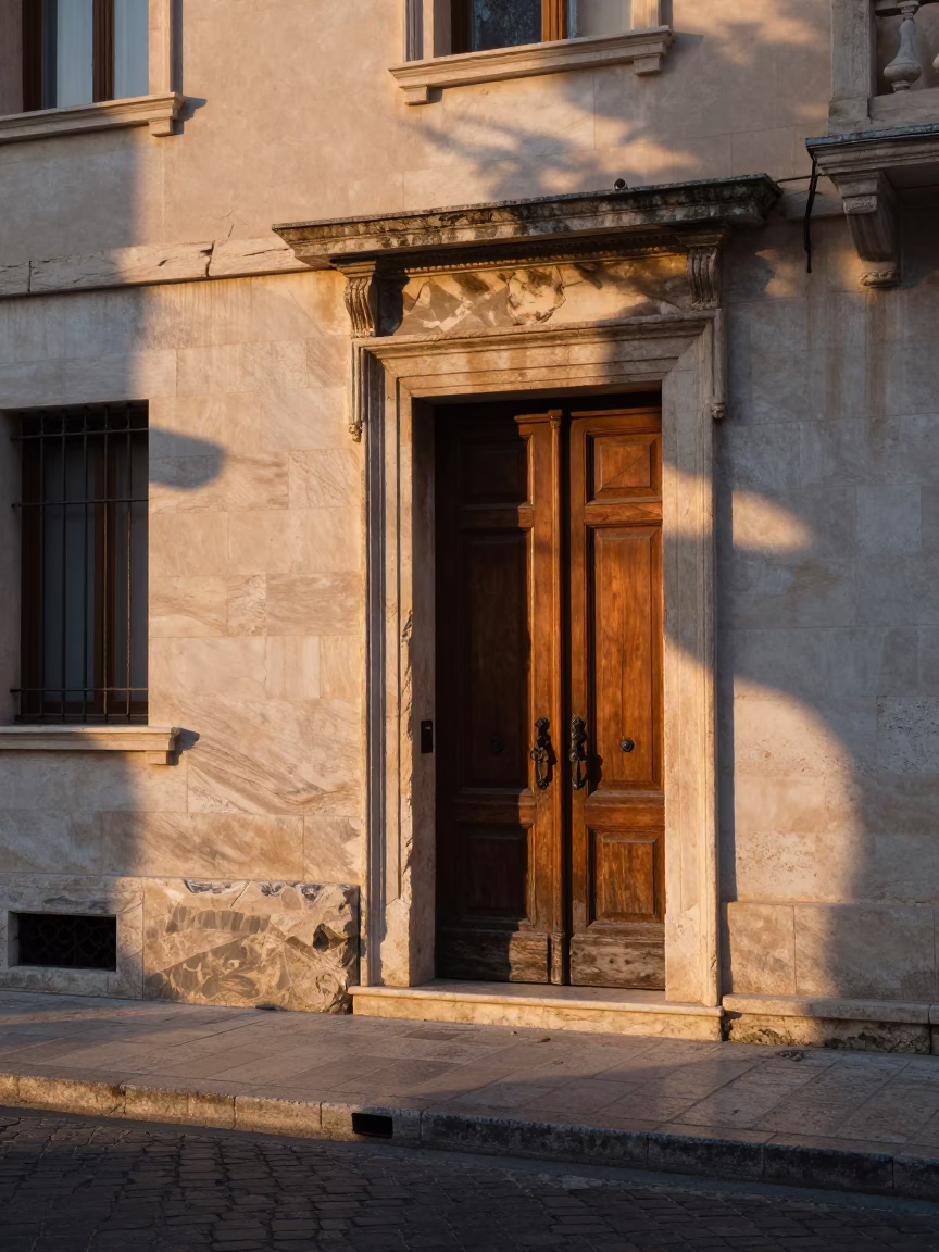 Dawn Light on Ancient Stone and Modern Street Life in Athens Greece Cityscape in in Athens, Greece