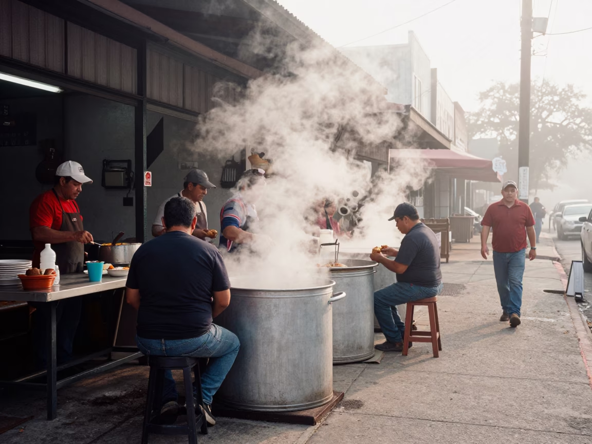 Dawn Light on Locals in in Austin, Texas, United States