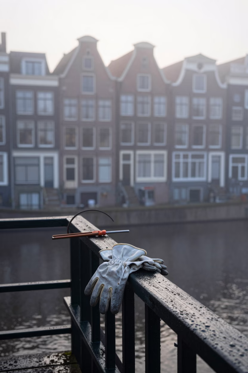 Dawn Light on Tools in in Amsterdam, Netherlands