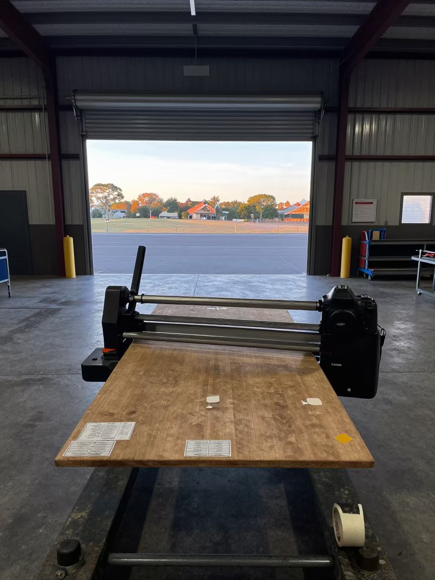 Dawn Light on Pallet Strap Cutter at Sydney Dock in at a fulfillment packing station near Redfern, Sydney