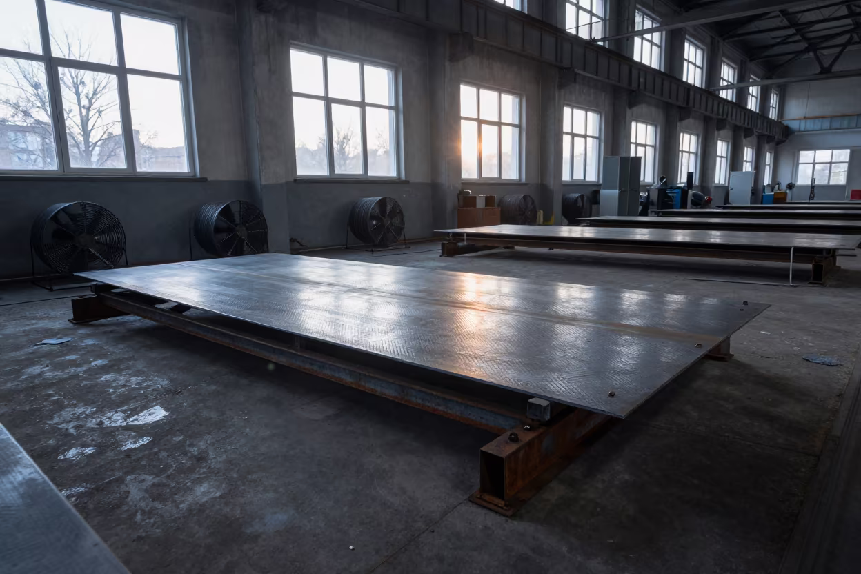 Dawn Light on Quarry Factory Floor Metal in on a quarry ledge near Zabrze