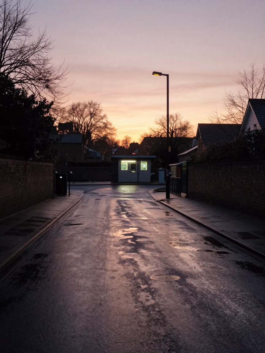 Dawn Lighting in London at The Still Hours Before Dawn Light in in London, United Kingdom