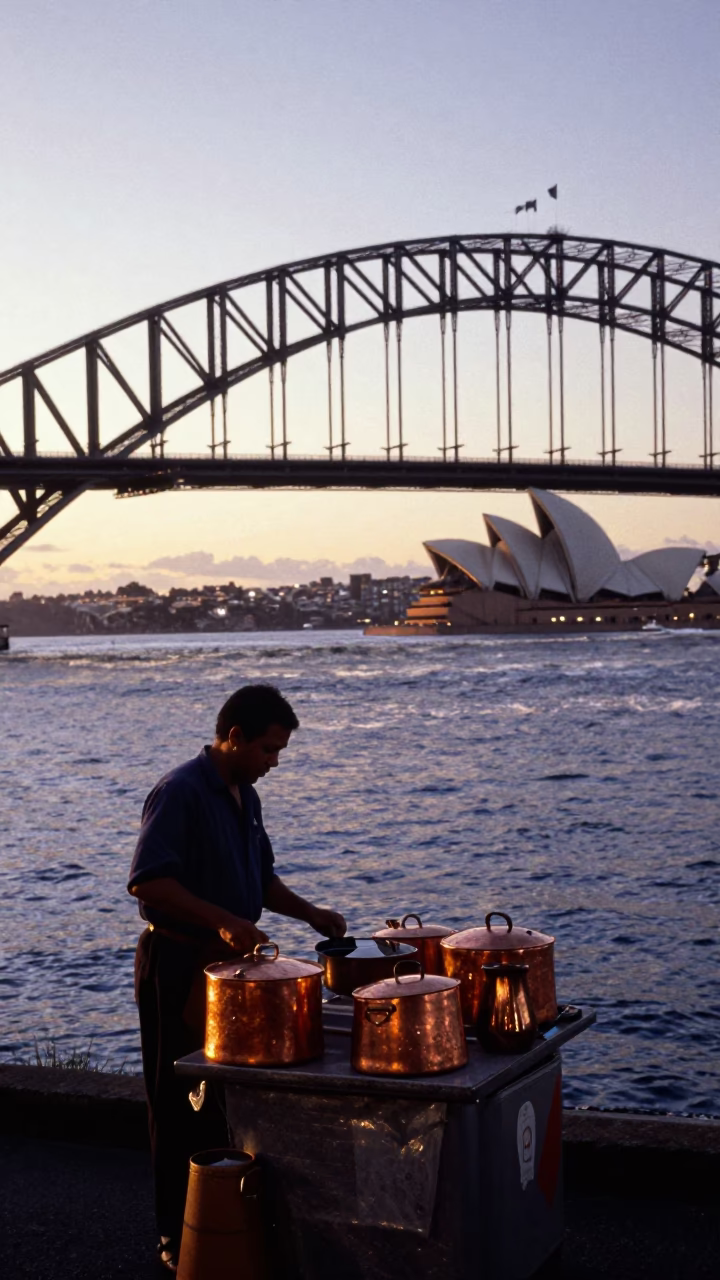 Dawn NSW at First Light Of Dawn in Sydney in in Sydney, New South Wales, Australia