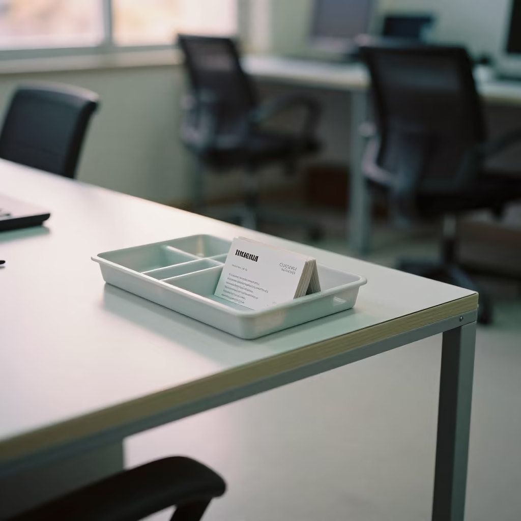 Dawn Proof Tray in Ludhiana Office Bay in inside an open-plan office bay in Ludhiana