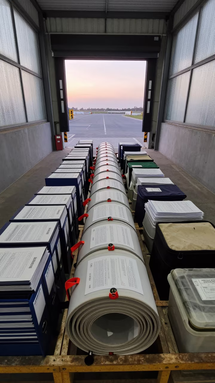 Dawn Route Map Bin in Cross-Dock Lane in inside a cross-dock lane near Sharm el-Sheikh