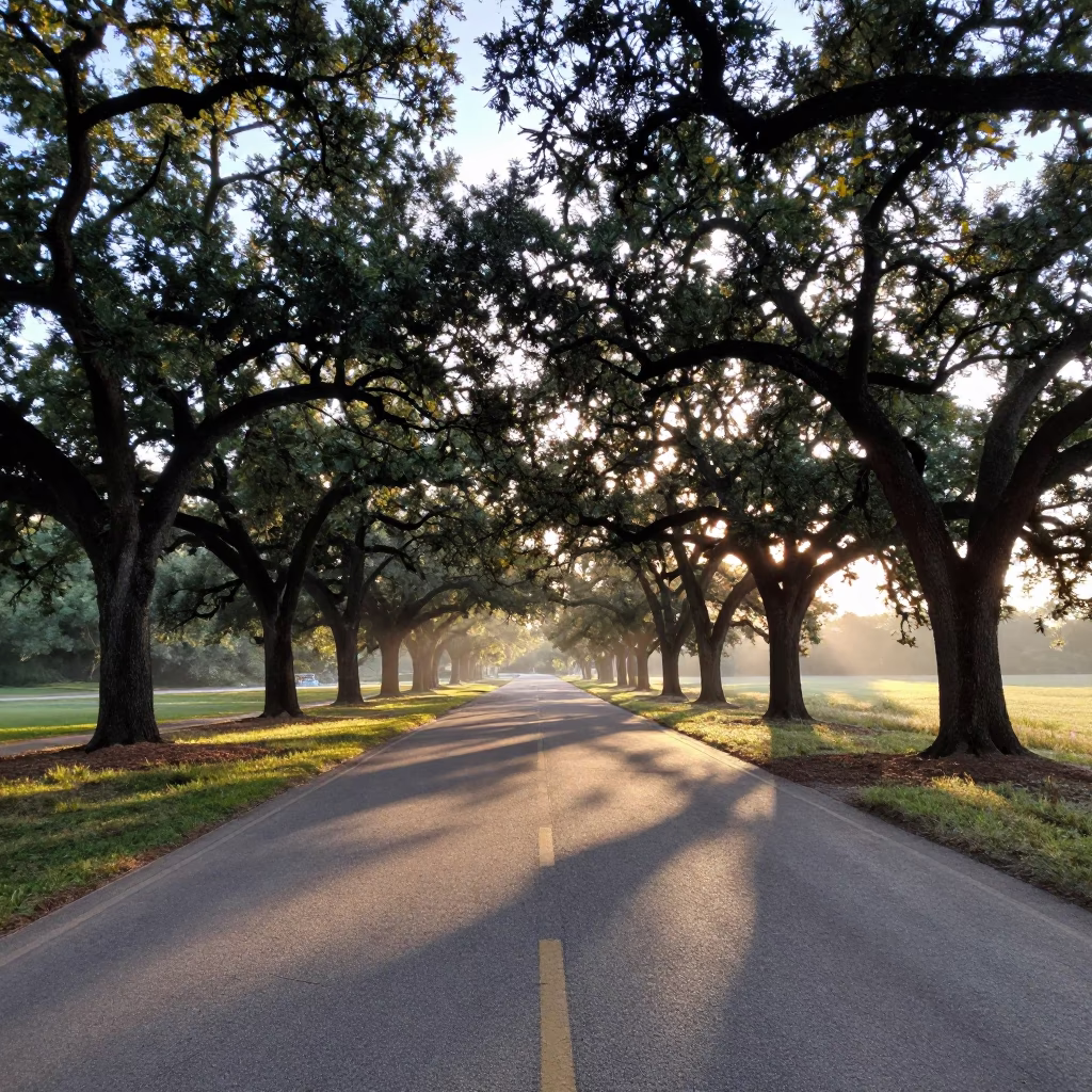 Dawn Scene in Austin at First Light Of Dawn in in Austin, Texas, United States