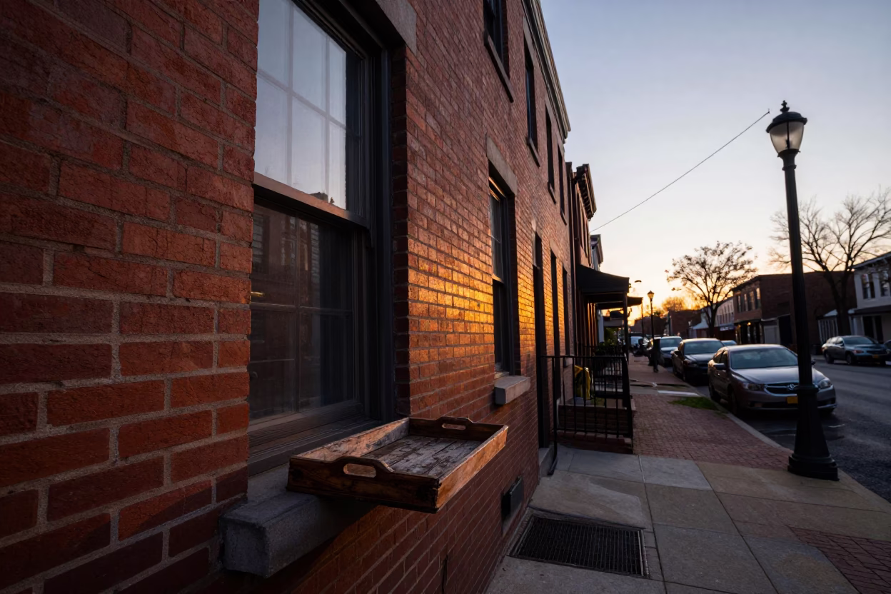 Dawn Scene in Philadelphia at First Light Of Dawn in in Philadelphia, Pennsylvania, United States