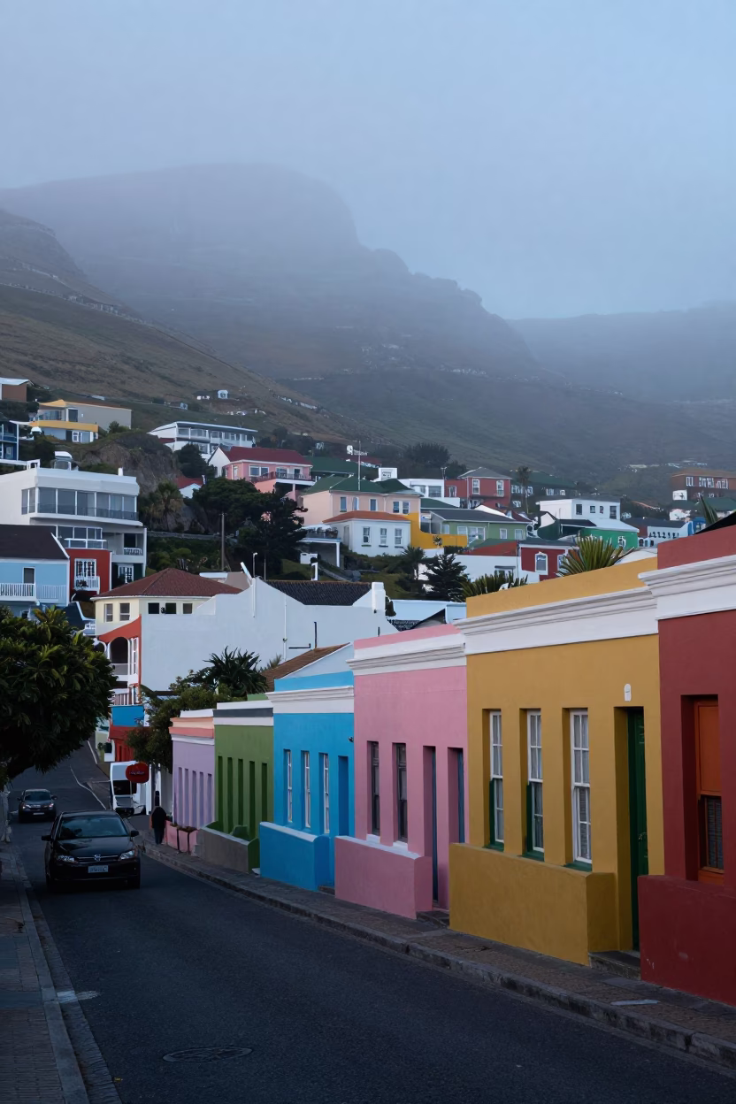 Dawn Street in Cape Town in in Cape Town, South Africa