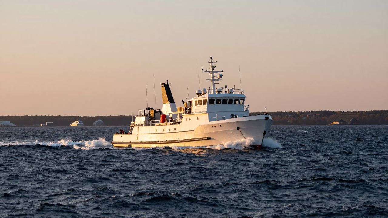 Dawn Swells in Halifax at As First Light Reaches The Scene in in Halifax, Nova Scotia, Canada