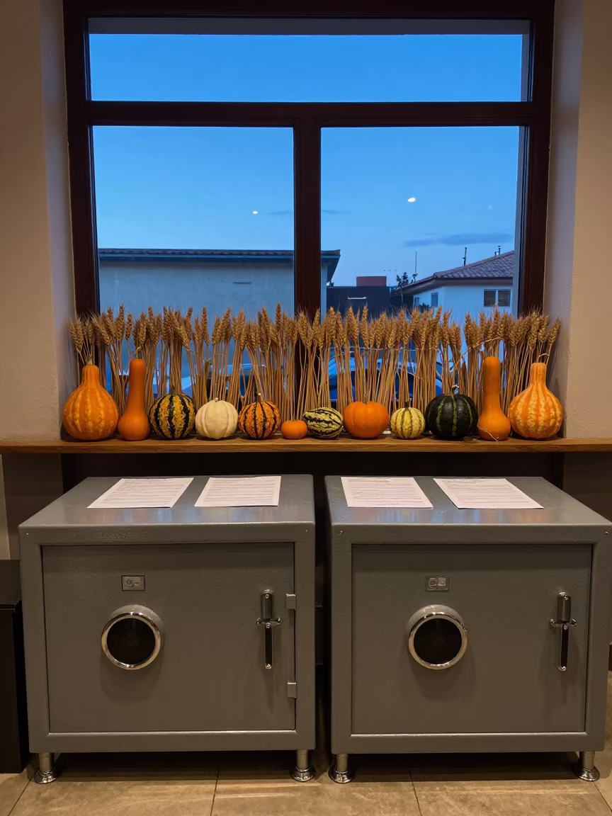 Dawn Till Float Safe Autumn Retail Valencia in beside a seasonal endcap near the sales floor in Valencia