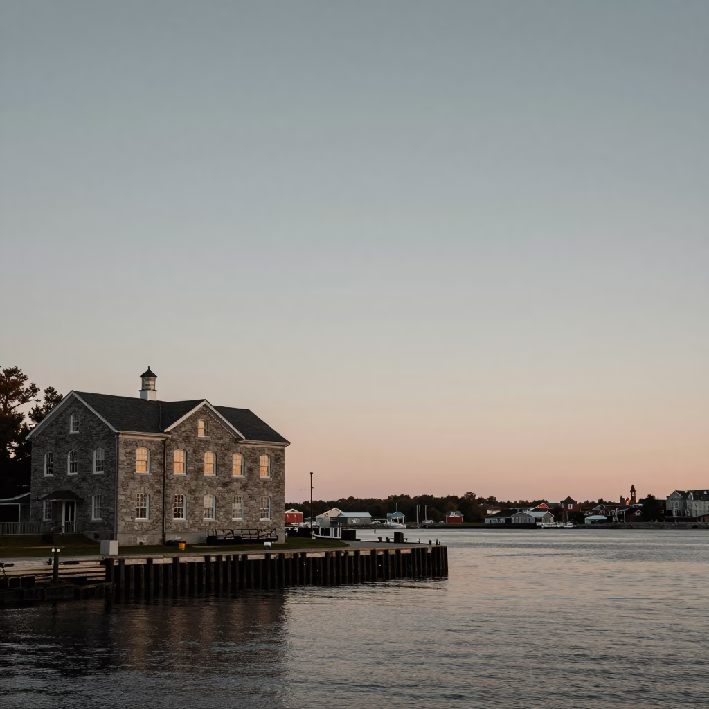 Dawn View at Nautical Dawn Light in Halifax in in Halifax, Nova Scotia, Canada