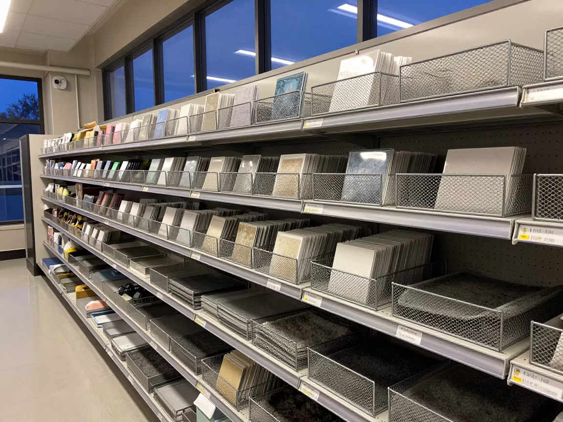 Daycare Nap Mat Rack in Pet Store Aisle in inside a pet store aisle near Shiraz