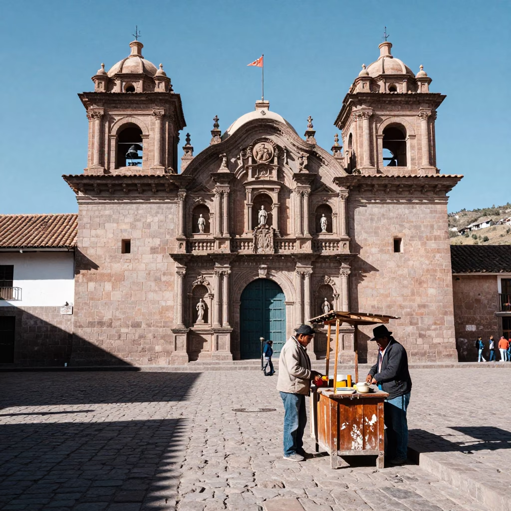 De Armas in Cusco at The Flat Glare Of Noon Light in in Cusco, Peru