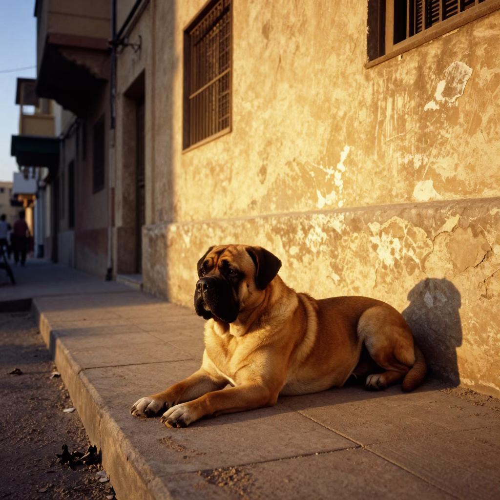De Bordeaux in Cairo at Honeyed Evening Light in in Cairo, Egypt