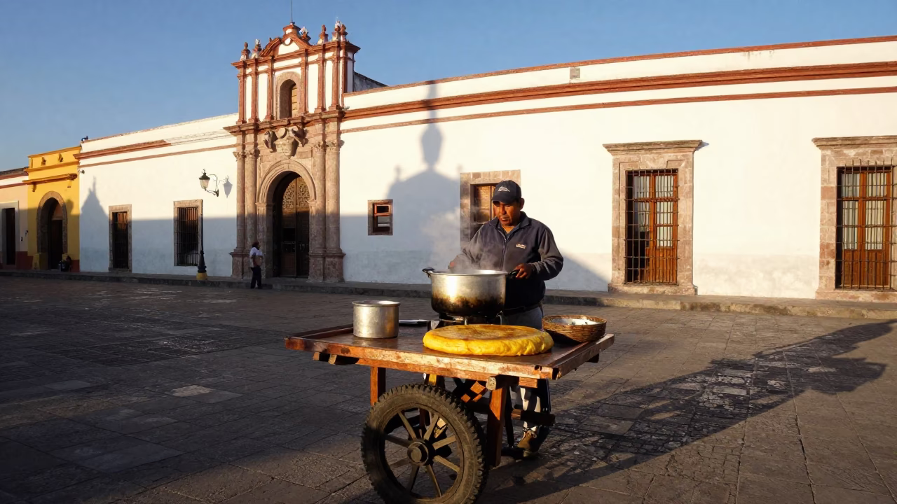De Tortilla in Merida at Clear Late-afternoon Light in in Merida, Mexico