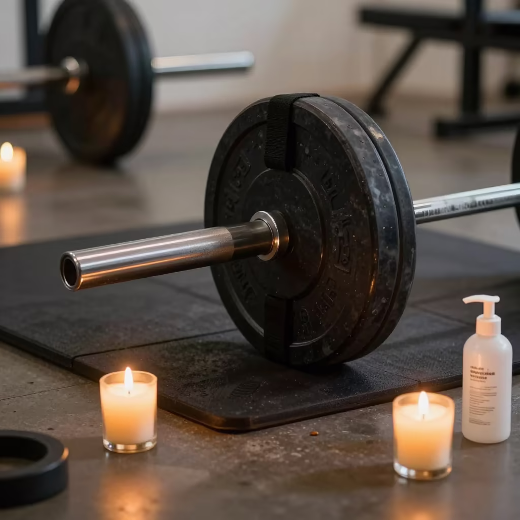 Deadlift Wheel Sleeve Tin in Bogota Gym in inside a strength room in La Candelaria, Bogota