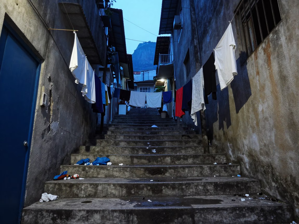 Debris in Rio De Janeiro in in Rio de Janeiro, Brazil