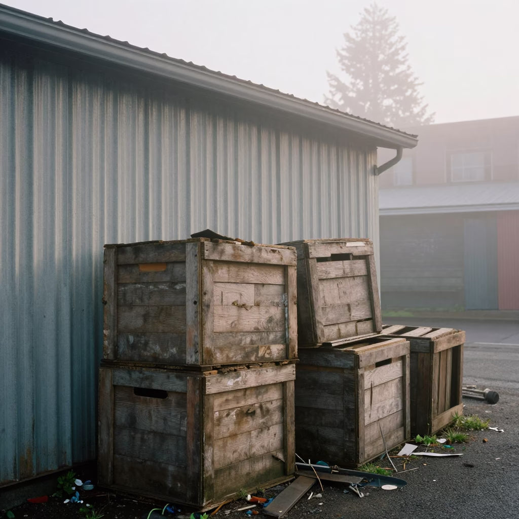 Debris in Seattle at Dawn Light in in Seattle, Washington, United States
