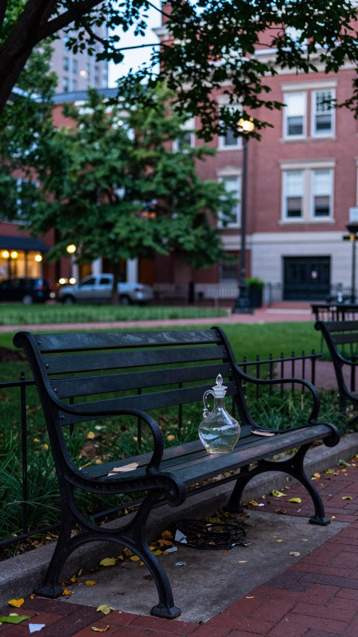 Decanter in Philadelphia at Evening Light in in Philadelphia, Pennsylvania, United States