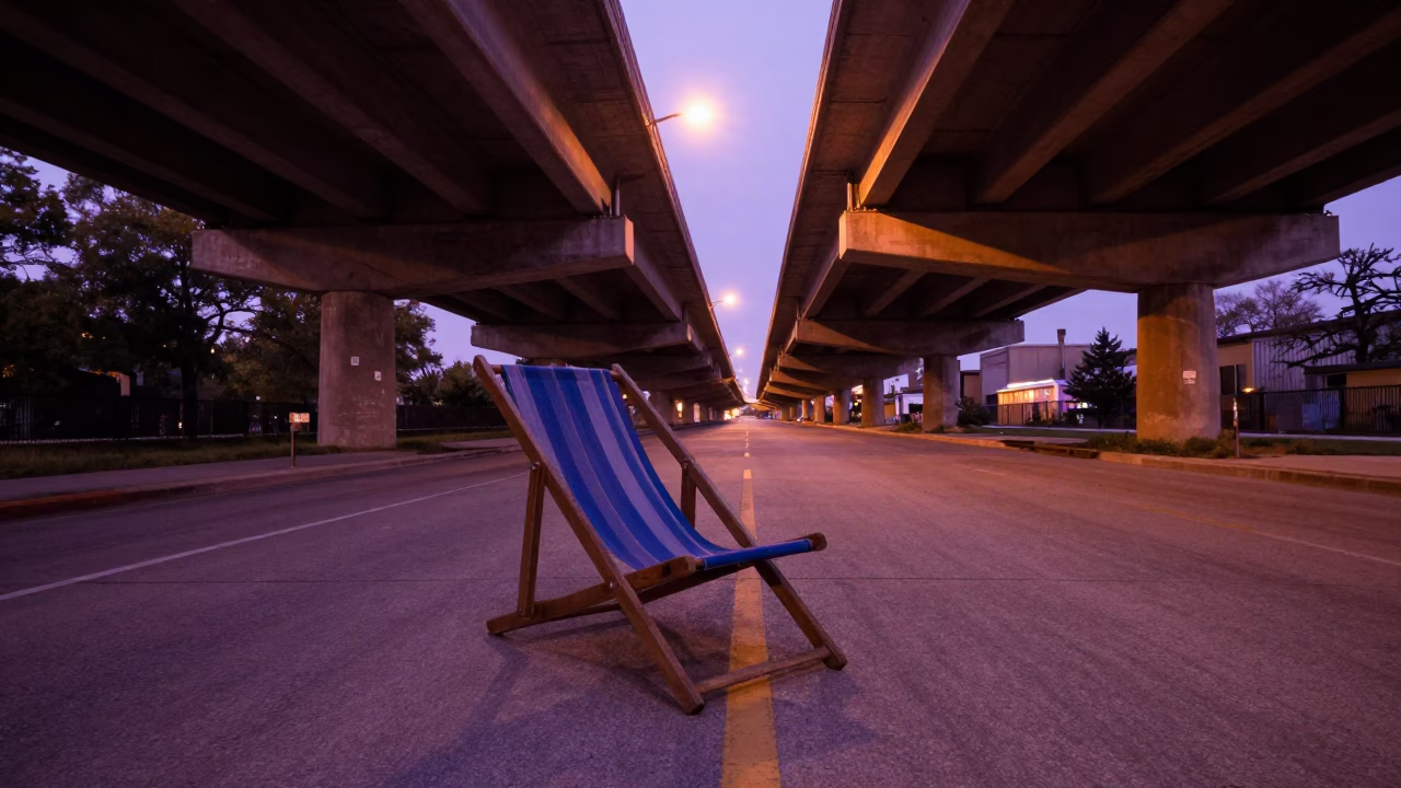 Deck Chair in Chicago in in Chicago, Illinois, United States