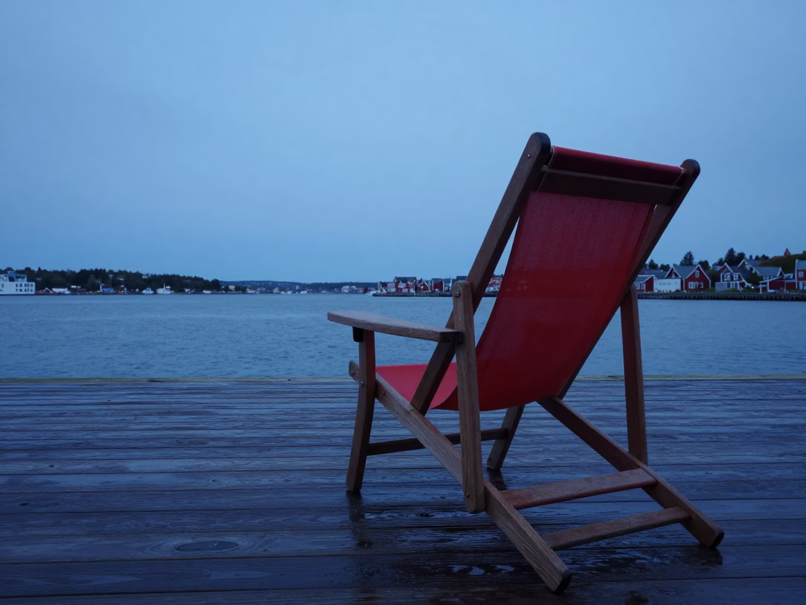 Deck Chair in Halifax in in Halifax, Nova Scotia, Canada