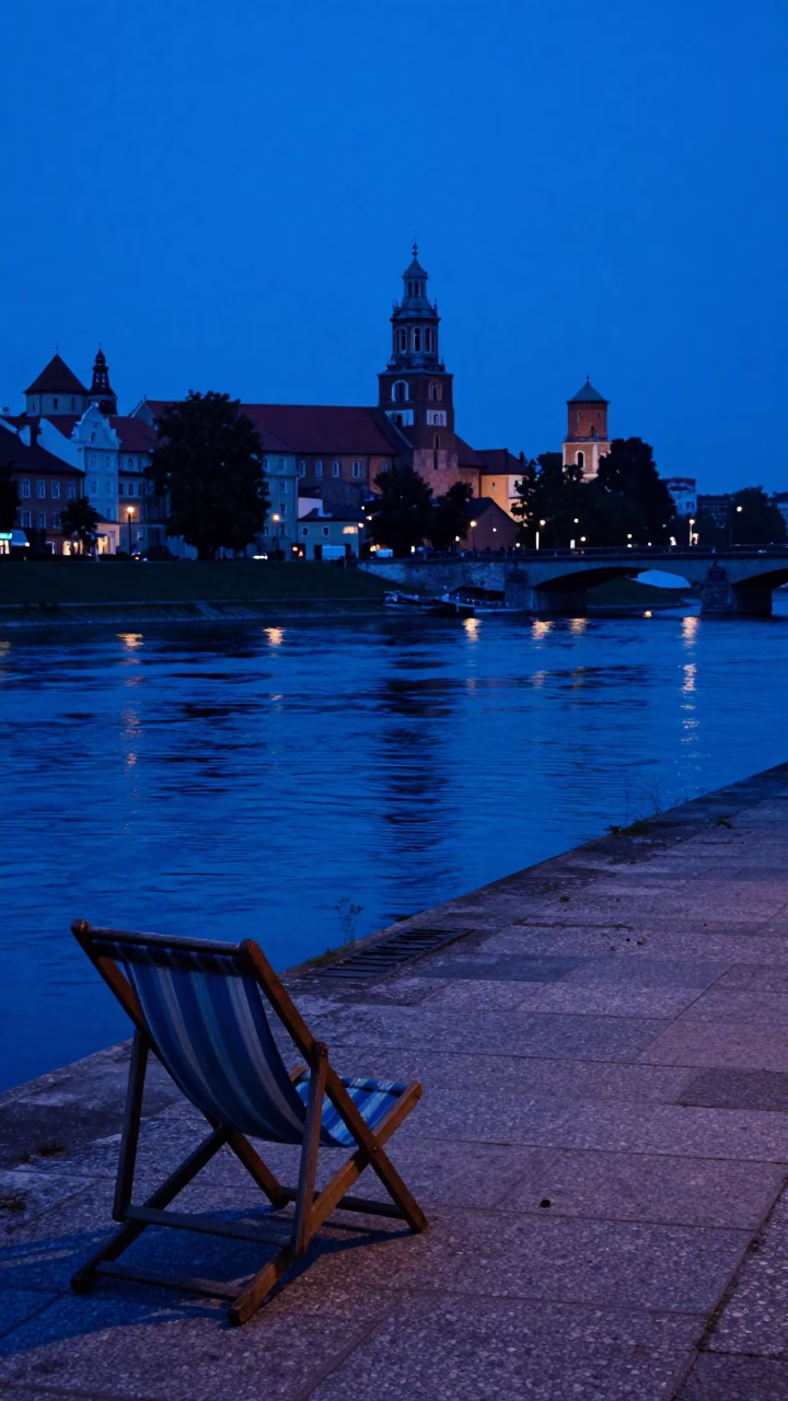 Deck Chair in Krakow in in Krakow, Poland