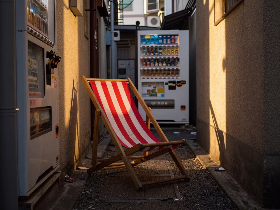 Deck Chair in Tokyo in in Tokyo, Japan