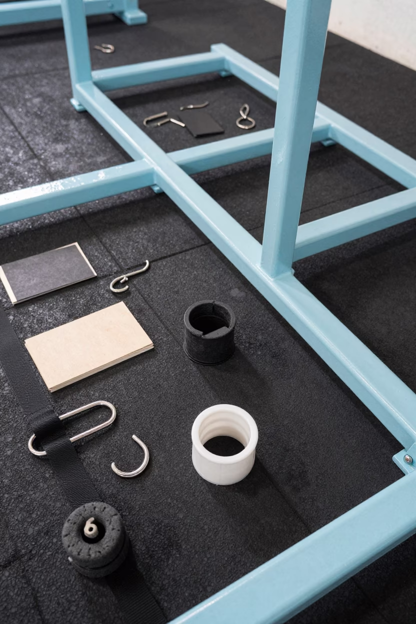 Deck Shower Filter Cup in Gondar Natatorium in inside a strength room near Gondar