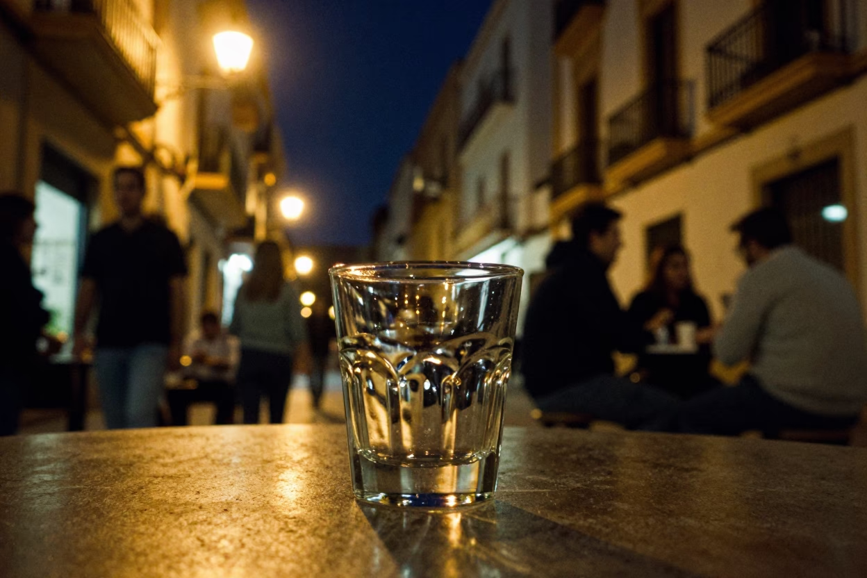 Deep In The Night Light on Food Scene in Valencia in in Valencia, Spain