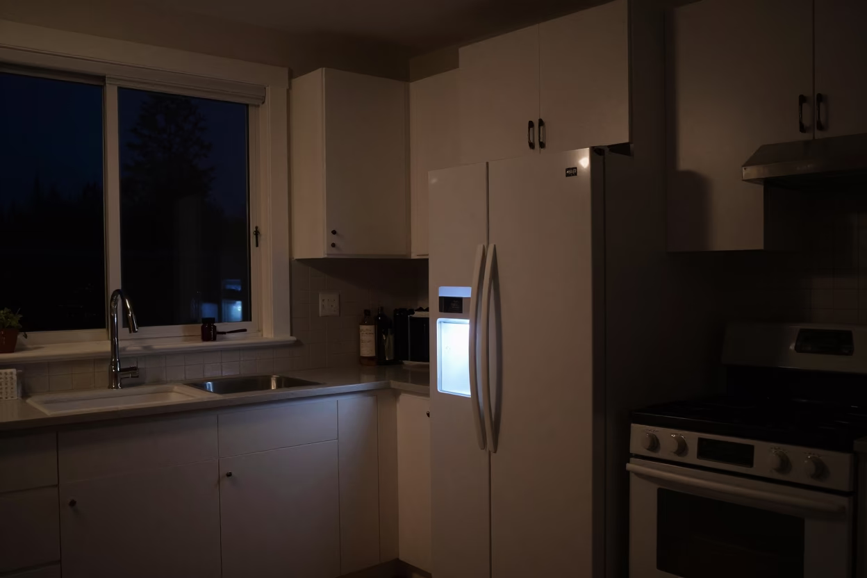 Deep In The Night Light on Kitchen Interior in Seattle in in Seattle, Washington, United States