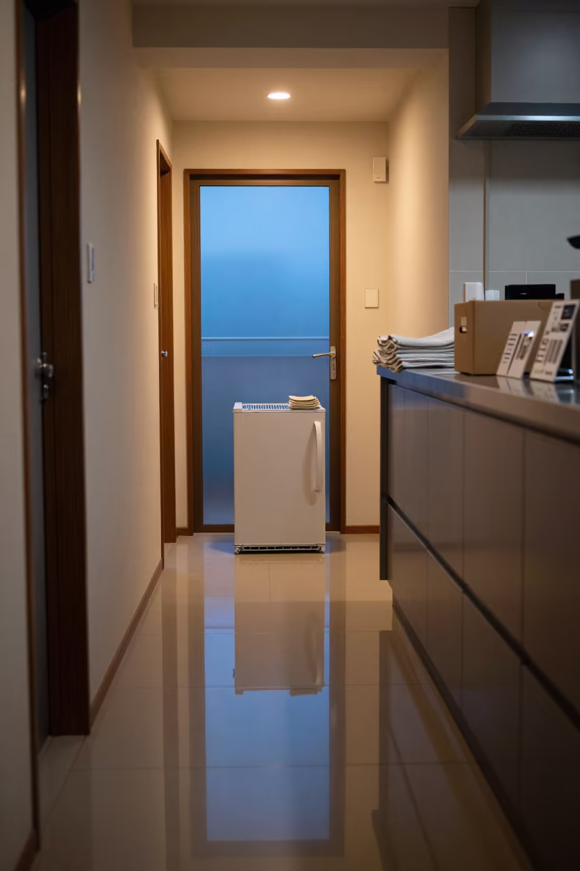 Defrost Tray in Urayasu Breakfast Room Twilight in inside a breakfast room before opening in Urayasu