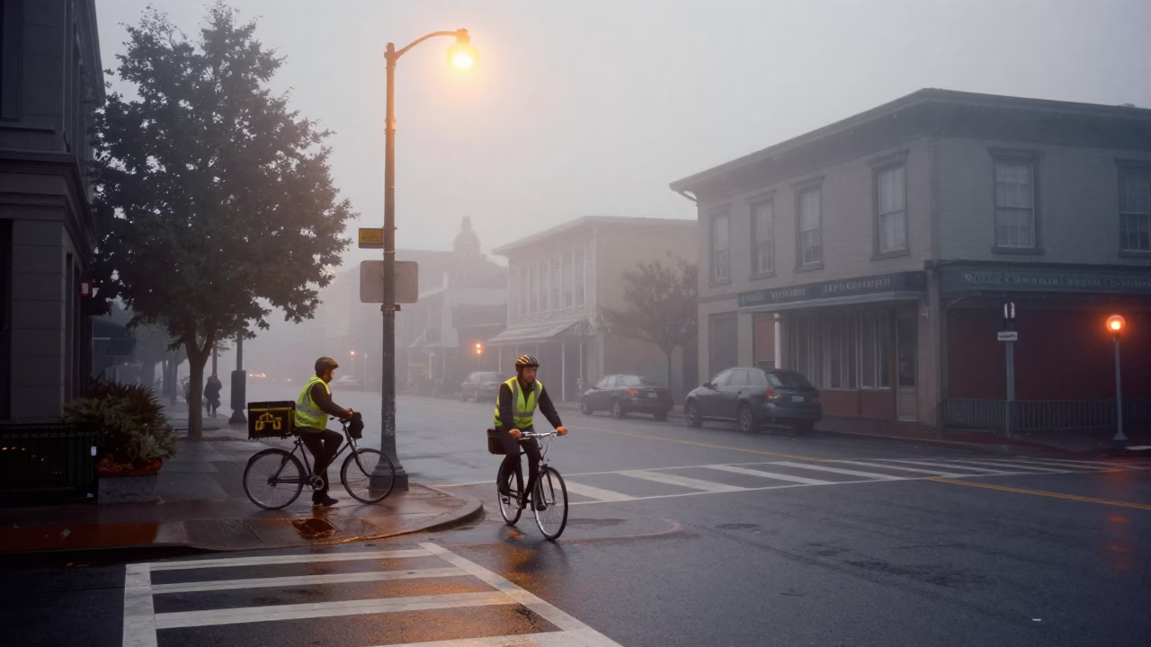 Delivery Bike in Portland in in Portland, Oregon, United States