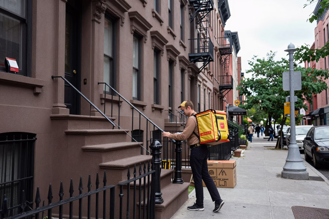 Delivery Break in New York in in New York, New York, United States