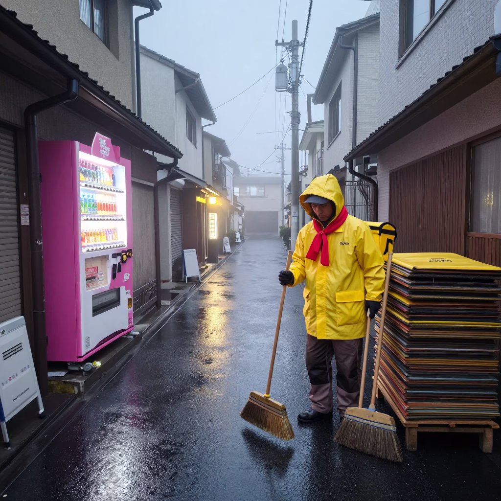 Delivery Worker in Osaka in in Osaka, Japan