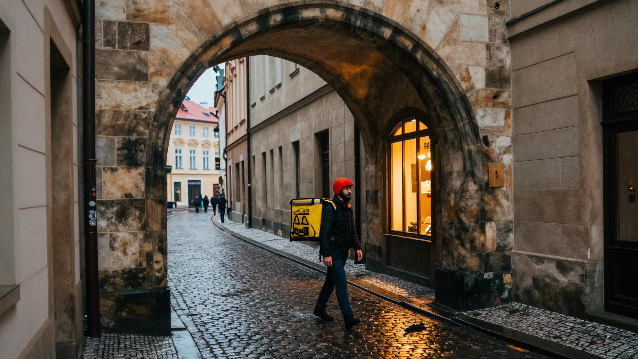 Delivery Worker in Prague in in Prague, Czech Republic