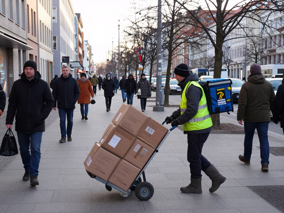 Delivery Workers in Berlin in in Berlin, Germany