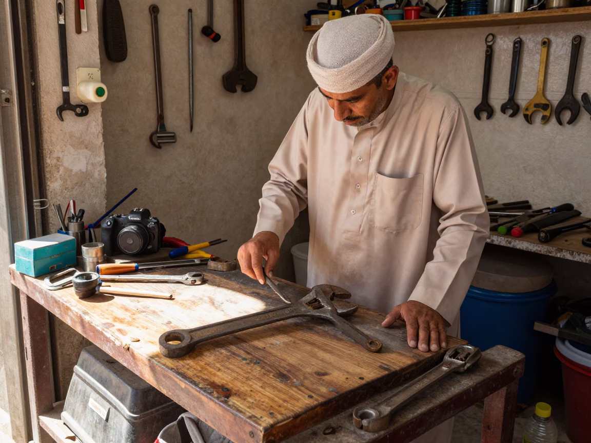 Demonstrating Tools in Muscat in in Muscat, Oman