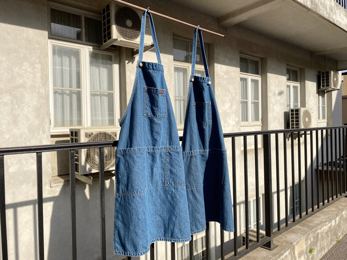 Denim Aprons in São Paulo in in São Paulo, Brazil